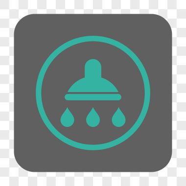 Duş yuvarlak kare düğme