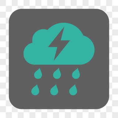 Fırtına yuvarlak kare düğme