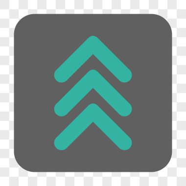 Yuvarlatılmış Kare düğmesini yukarı çift ok ucu