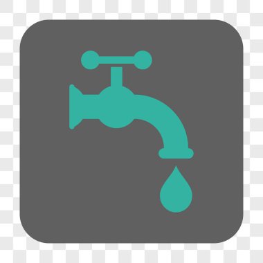 Musluk suyu yuvarlak kare düğme