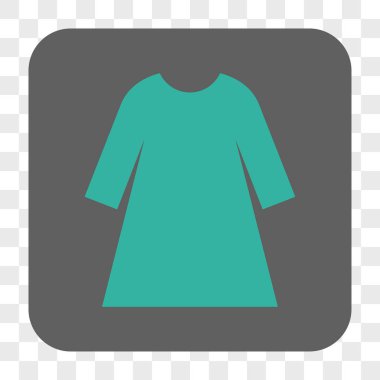 Kadın elbise yuvarlak kare düğme