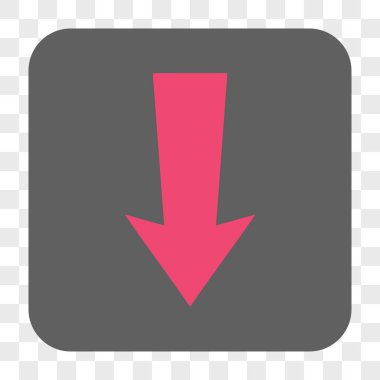 Yuvarlatılmış Kare düğme aşağı ok