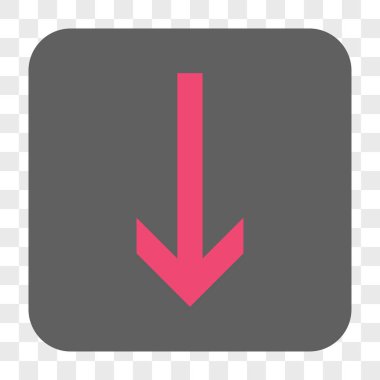 Yuvarlatılmış Kare düğme aşağı ok