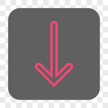 Yuvarlatılmış Kare düğme aşağı ok