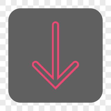 Yuvarlatılmış Kare düğme aşağı ok