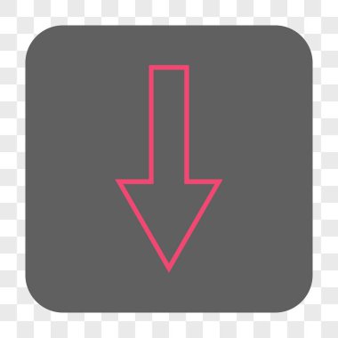 Yuvarlatılmış Kare düğme aşağı ok