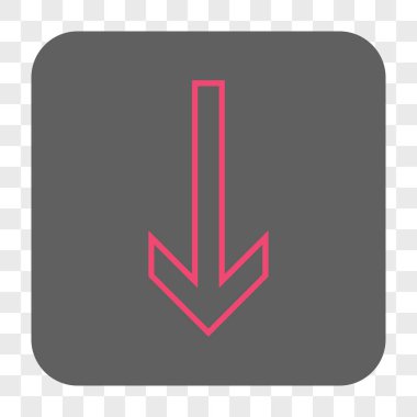 Yuvarlatılmış Kare düğme aşağı ok