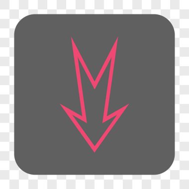 Yuvarlatılmış Kare düğme aşağı ok