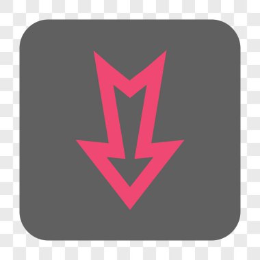 Yuvarlatılmış Kare düğme aşağı ok