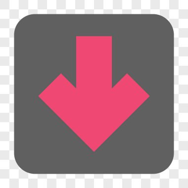 Yuvarlatılmış Kare düğme aşağı ok