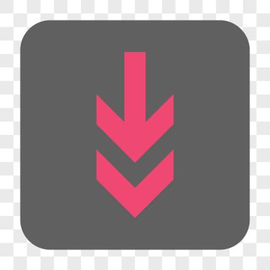 Yuvarlatılmış Kare düğme aşağı ok