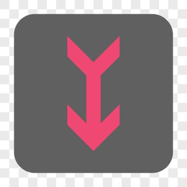 Yuvarlatılmış Kare düğme aşağı ok