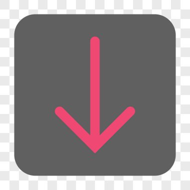 Yuvarlatılmış Kare düğme aşağı ok