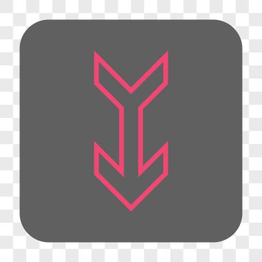 Yuvarlatılmış Kare düğme aşağı ok