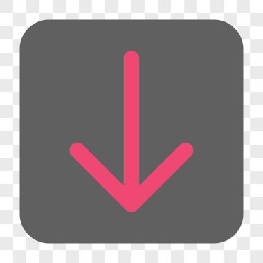 Yuvarlatılmış Kare düğme aşağı ok