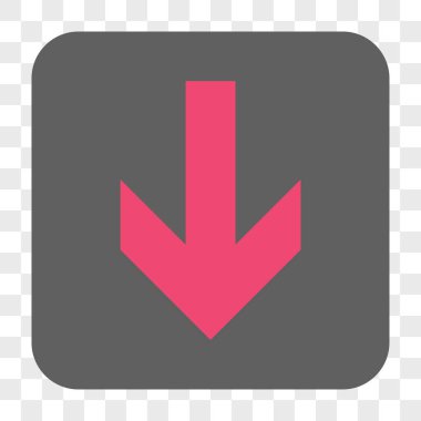 Yuvarlatılmış Kare düğme aşağı ok