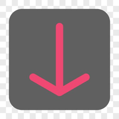 Yuvarlatılmış Kare düğme aşağı ok