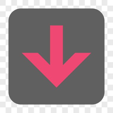 Yuvarlatılmış Kare düğme aşağı ok