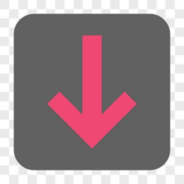 Yuvarlatılmış Kare düğme aşağı ok