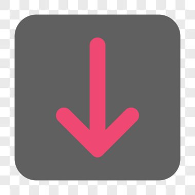 Yuvarlatılmış Kare düğme aşağı ok