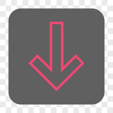 Yuvarlatılmış Kare düğme aşağı ok