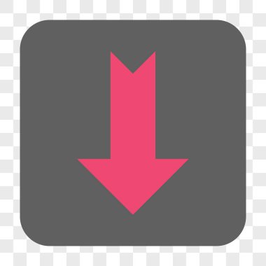 Yuvarlatılmış Kare düğme aşağı ok