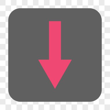 Yuvarlatılmış Kare düğme aşağı ok