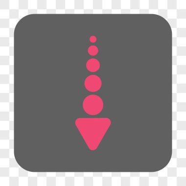 Yuvarlatılmış Kare düğme aşağı ok