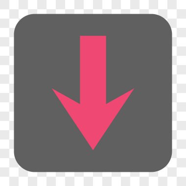 Yuvarlatılmış Kare düğme aşağı ok