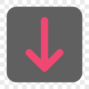 Yuvarlatılmış Kare düğme aşağı ok