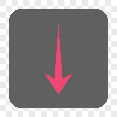 Yuvarlatılmış Kare düğme aşağı ok