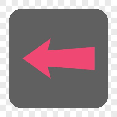 Ok sol yuvarlak kare düğme