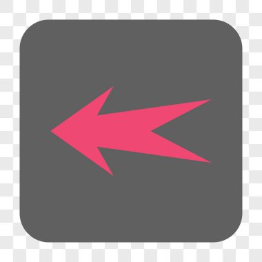 Ok sol yuvarlak kare düğme