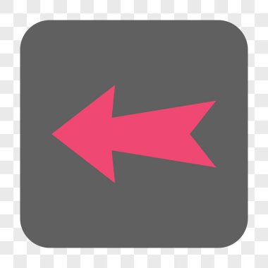 Ok sol yuvarlak kare düğme