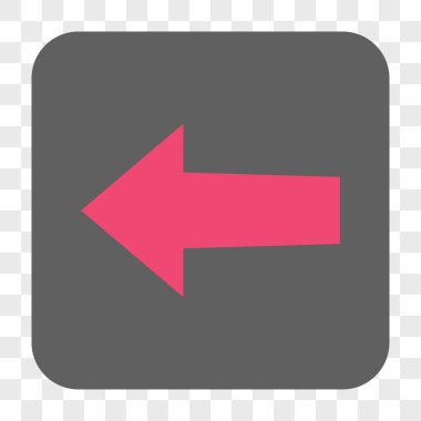 Ok sol yuvarlak kare düğme