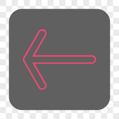 Ok sol yuvarlak kare düğme