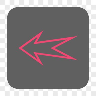 Ok sol yuvarlak kare düğme