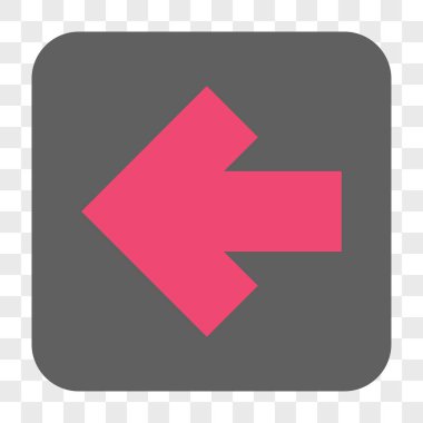 Ok sol yuvarlak kare düğme