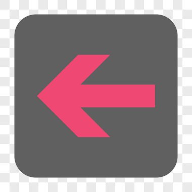 Ok sol yuvarlak kare düğme