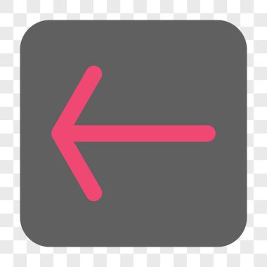 Ok sol yuvarlak kare düğme