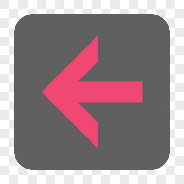 Ok sol yuvarlak kare düğme