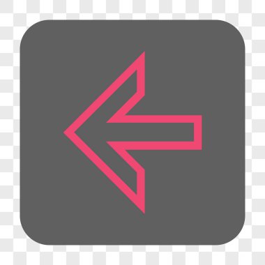 Ok sol yuvarlak kare düğme