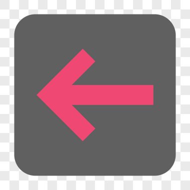 Ok sol yuvarlak kare düğme