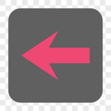 Ok sol yuvarlak kare düğme