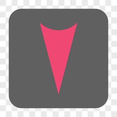 Ok ucu yuvarlatılmış kare düğmesini basılı