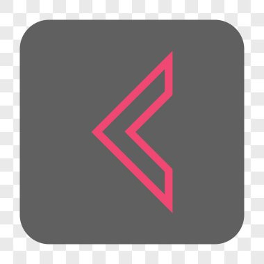 Ok ucu sol yuvarlak kare düğme