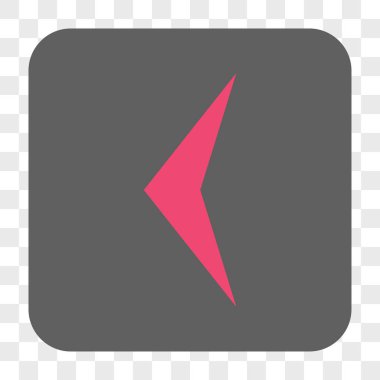 Ok ucu sol yuvarlak kare düğme