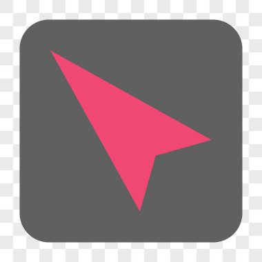 Kare düğme ok ucu sol yukarı yuvarlanır