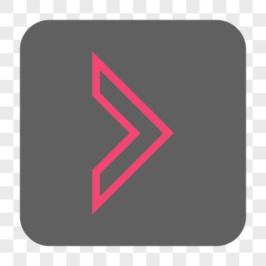 Ok ucu sağ yuvarlak kare düğme