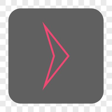 Ok ucu sağ yuvarlak kare düğme